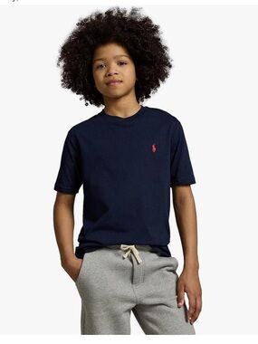 Polo by Ralph Lauren Navy Short Sleeve Tee with Red Pony Logo